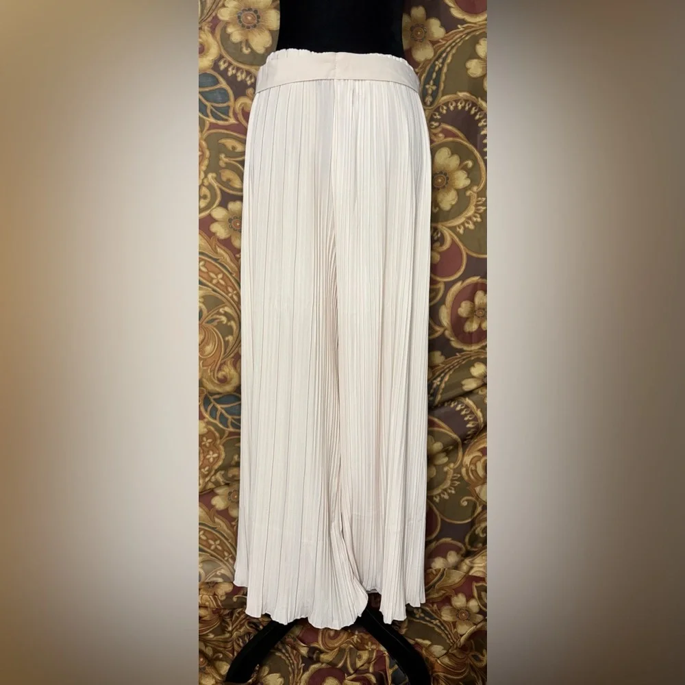 Alice Blue Cream Wide Leg Pants - Picture 4 of 5